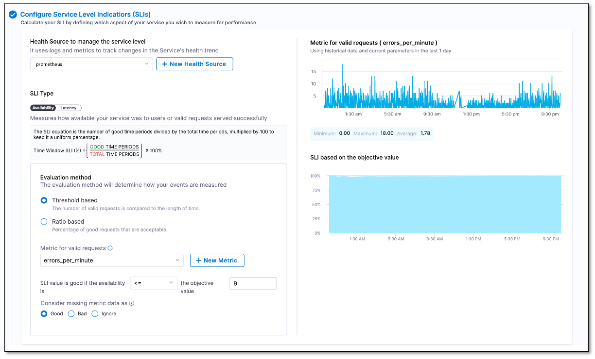 Configure Prometheus metric